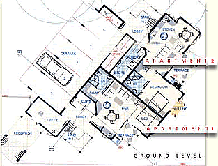 Apartment Plans - 1 Bedroom and Studio - Dreamcatcher Holiday Apartments, Port Douglas Australia 