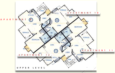 Apartment Plans - 1 Bedroom - Dreamcatcher Holiday Apartments, Port Douglas Australia 